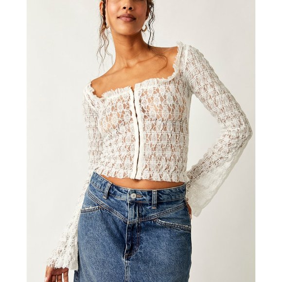 Free People Tops - FREE PEOPLE Madison Top / White